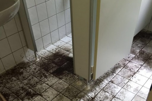 Grundreinigung Sanit�r -vorher-
